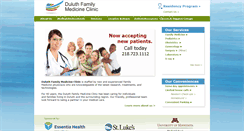 Desktop Screenshot of duluthfamilymedicineclinic.com